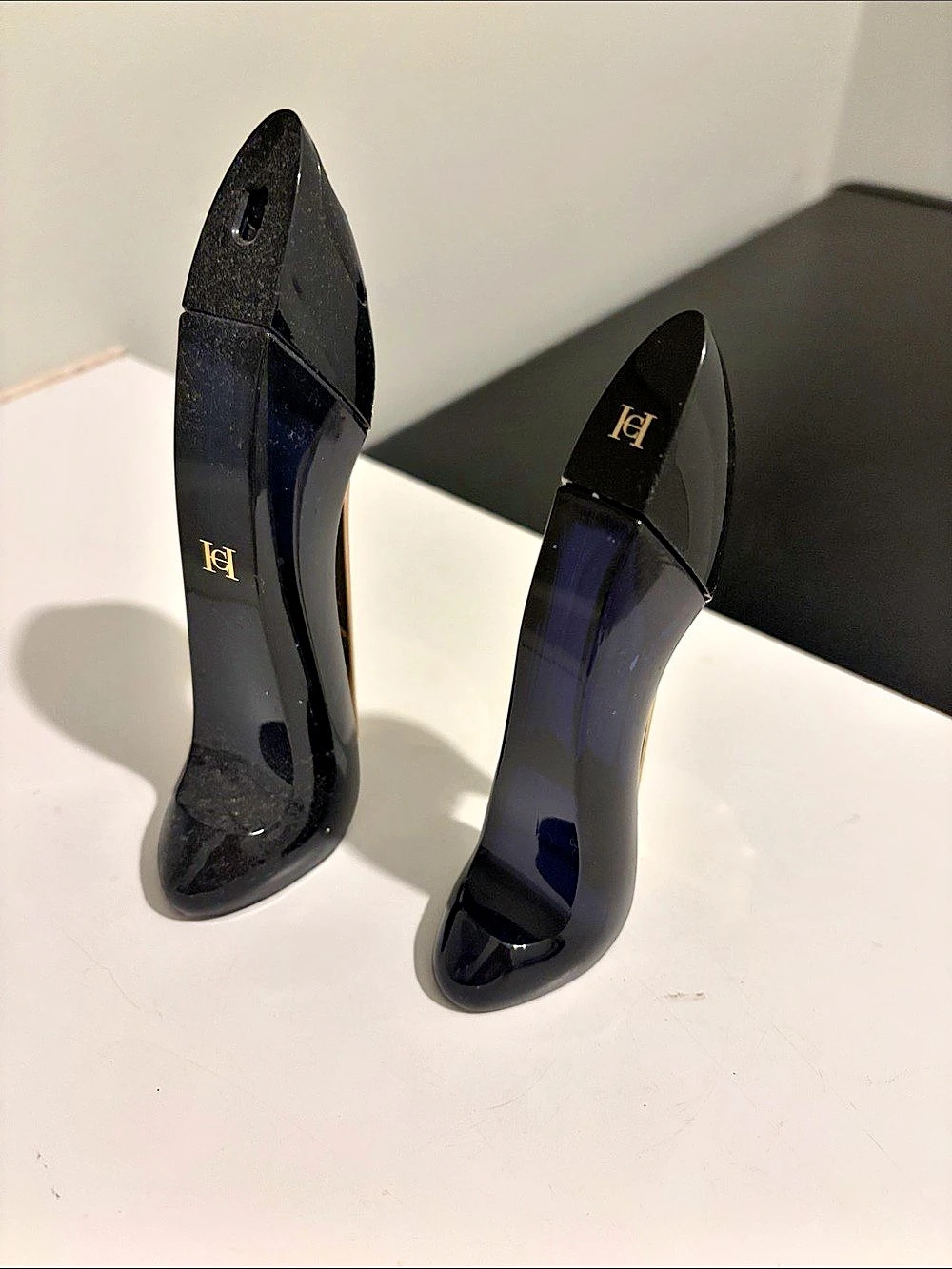Carolina Herrera Patent Stiletto Heels perfume in Black